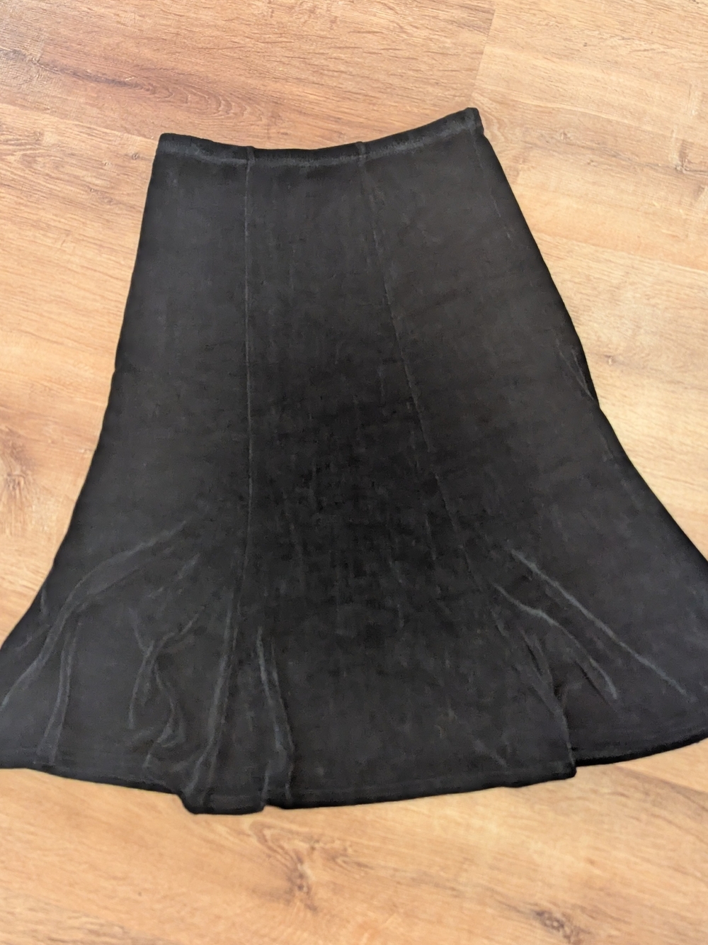 Petite Classic Black Flared Women's Skirt